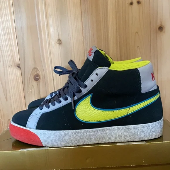 2008 Nike SB Blazer Pacman Black Bright Cactus - Picture 4 of 13